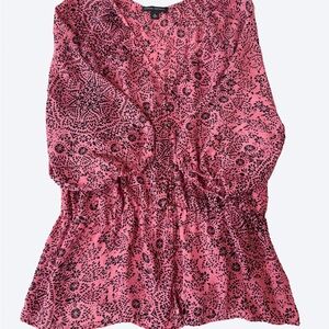 Banana Republic Relaxed Pink 3/4 Sleeve Blouse